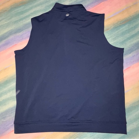 Peter Millar Michigan Wolverines Galway Stretch Loop Terry Quarter Zip Vest XXL - Picture 5 of 7